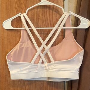 Lululemon Athletica Blush and Cream Strappy Bra